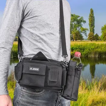 

Fishing Bag Multifunctional Outdoor Waist Bag Portable Lure Waist Pack Messenger Bag Pole Package Fishing Tackle Bag