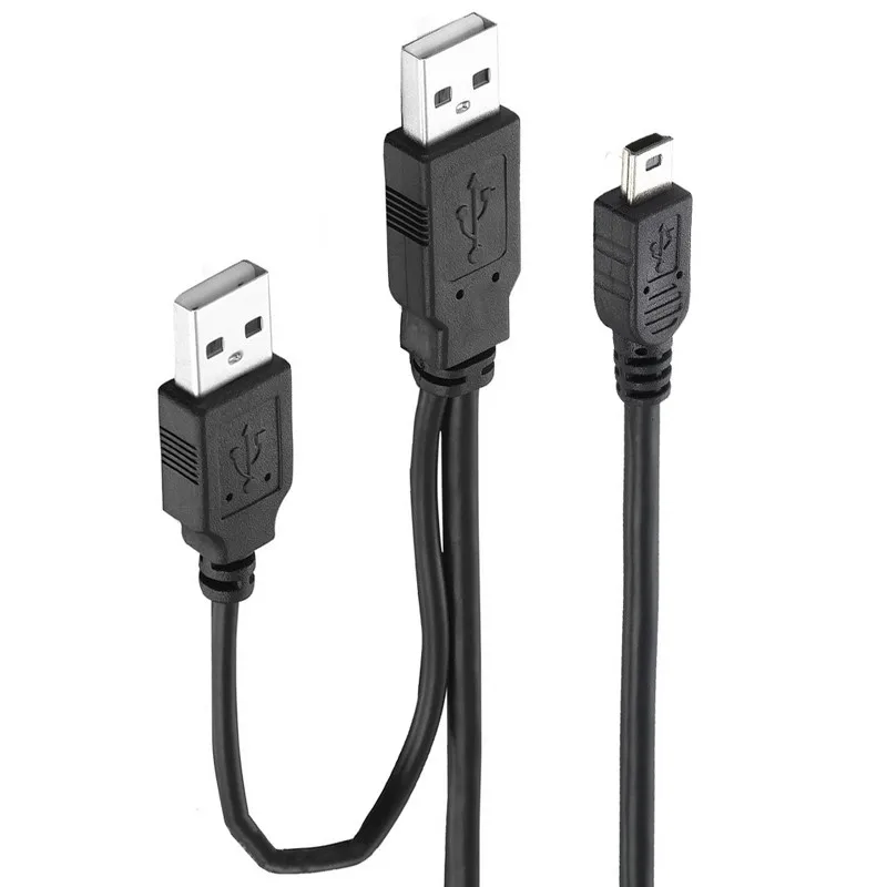 Двойной USB 3. 0 Type A для Mini 5 Pin Тип B x1 Y кабель передачи данных и питания GDeals 2