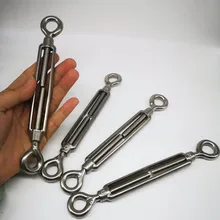 

4pcs M8 Eye and Eye Open Turnbuckle 304 Stainless Steel With Working Magnet