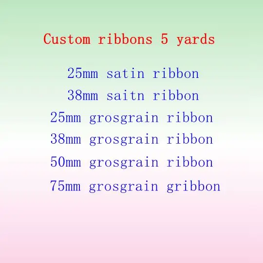 5 Yards custom Printed Grosgrain Ribbons For Hair Bows DIY Handmade Materials | Дом и сад
