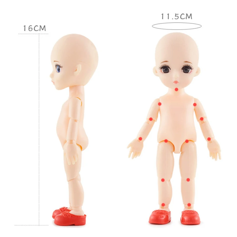13 подвижных шарнирных 16 см 1/8 кукол игрушки BJD Детская кукла обнаженной женщины