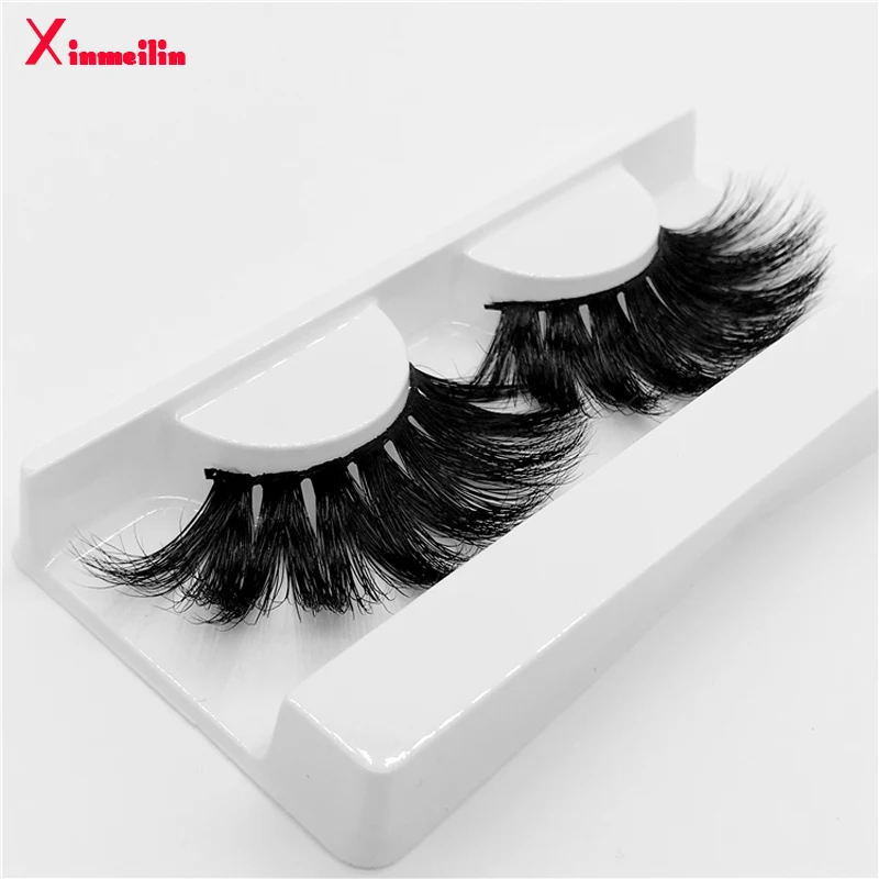 

25mm 3D mink lashes natural long fluffy thick volume individual false eyelashes wholesale makeup dramatic eyelashes lash box G16