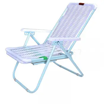

Summer Reclining Chair Folding Nap Chair Plastic Beach Chair Bamboo Chair Office Leisure Simple Portable Balcony Chair