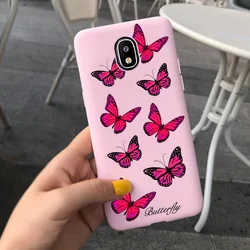 Stylish Painted Soft Silicone Cover Case - TPU Protective s Capa for J7 2017 J730F (Pink 1621)
