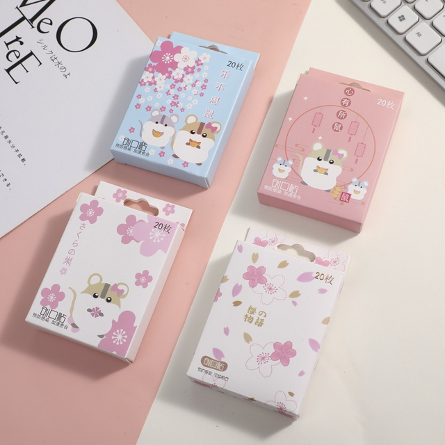 Skin Patch Cartoon Animal Mouse Pattern Band Aid Sports First Aid Kit Portable Adhesive Bandage Wound Dressing Tape