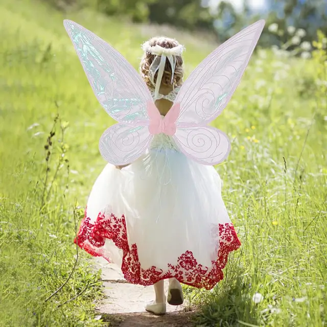 Fairy Elf Princess Angel Wings For Women Girls Halloween Party Cosplay Costumes Butterfly Wings Stage Performance Photography 2