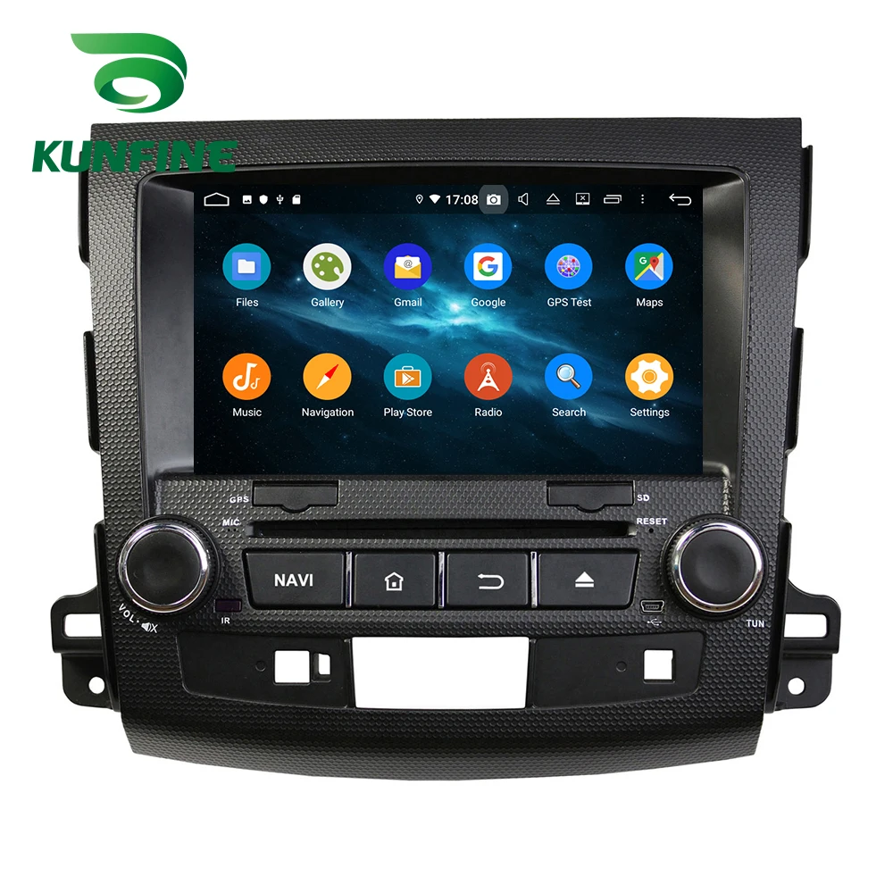 Android 9,0, четыре ядра, 4 Гб ОЗУ, 64 Гб ПЗУ, автомобильный DVD, gps, мультимедийный плеер, стерео, для MITSUBISHI Outlander, 2006-2012 радио, wifi