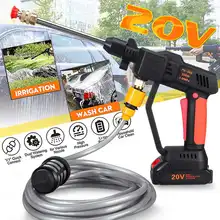 200w sem fio de alta pressão lavadora pistola 20v handheld auto spray poderoso máquina lavar carro casa jardim jato água