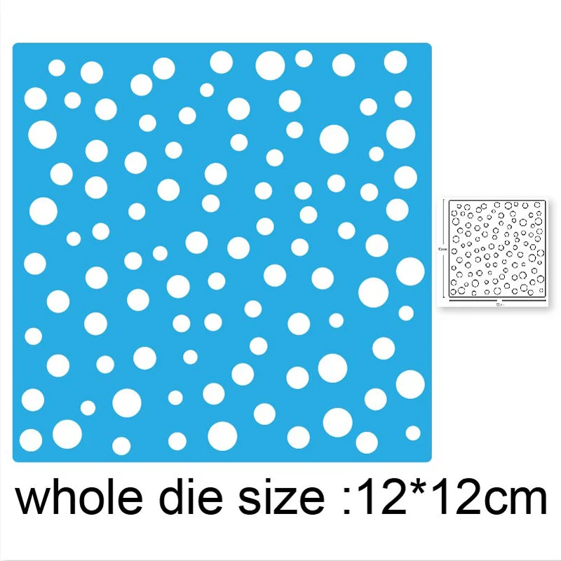 

Metal dies Bubble Background Frame Cutting Dies Stencils dies DIY Scrapbooking Album Paper Card Making Decoration Embossing dies