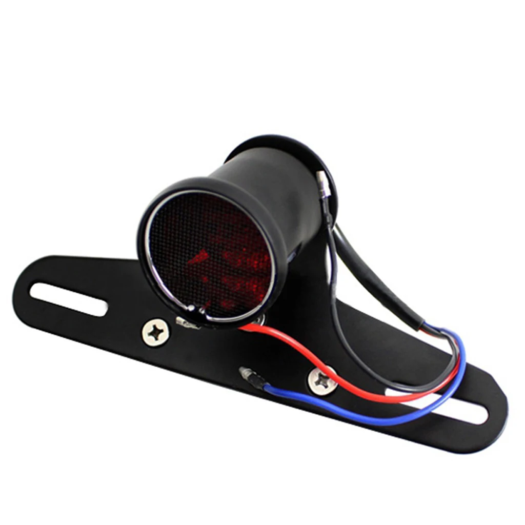 Motorcycle Tail Brake Light License Plate Holder for Harley Cafe Racer