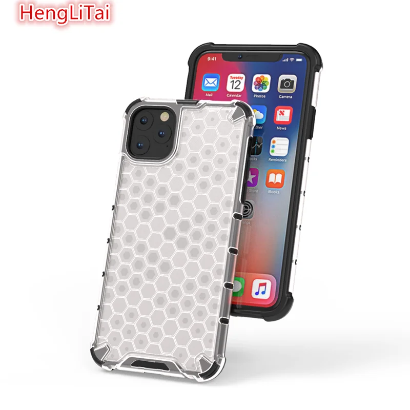 Сотовый Гибридный ТПУ + PC прозрачный защитный чехол для iPhone 11pro MAX 6 6S 7 8 plus X XS XR XSMAX