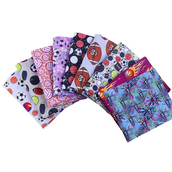 

50*140CM basketball pattern Polyester cotton Fabric Patchwor Printed for Tissue Kids Home Textile for Sewing Doll Dress Curtain