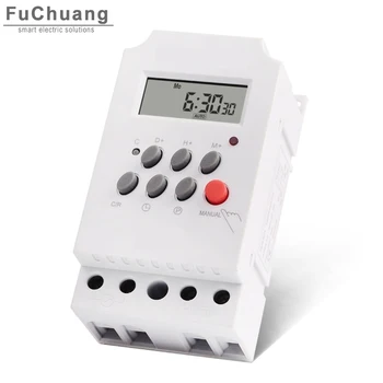 

Digital Timer Switch KG316T-II 12V 24V 110V 220V 7 Days Programmable 24hrs Time Relay Output Load High Power 30A