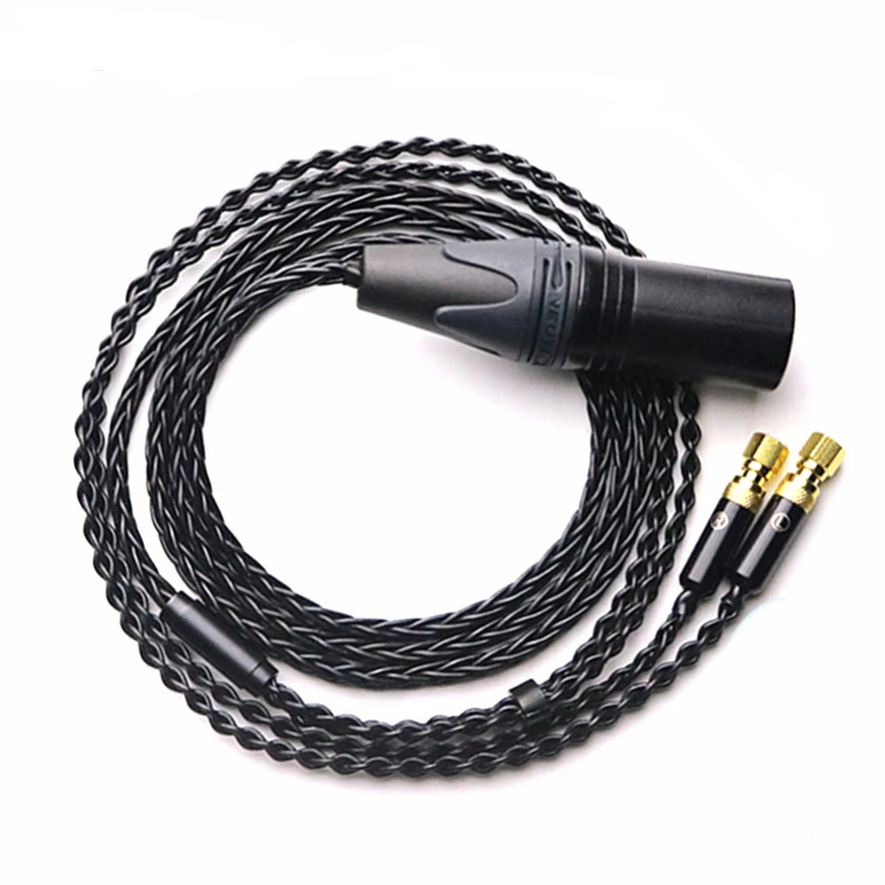 Audiocrast Hi End 4 pin XLR Balanced Silver Plated Upgrade Cable for SUNDARA he400i he400s HE560 Headphones