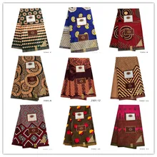 Африканская Анкара ткань высокого качества настоящий воск печать ткань полиэстер настоящий Африканский воск для платья 2301