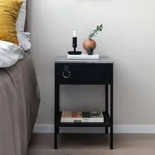 Модная Высококачественная акция,, мебель для дома, лофт, скандинавский металлический деревянный прикроватный столик для хранения, Золотая стойка, подставка для кровати, 1 шт