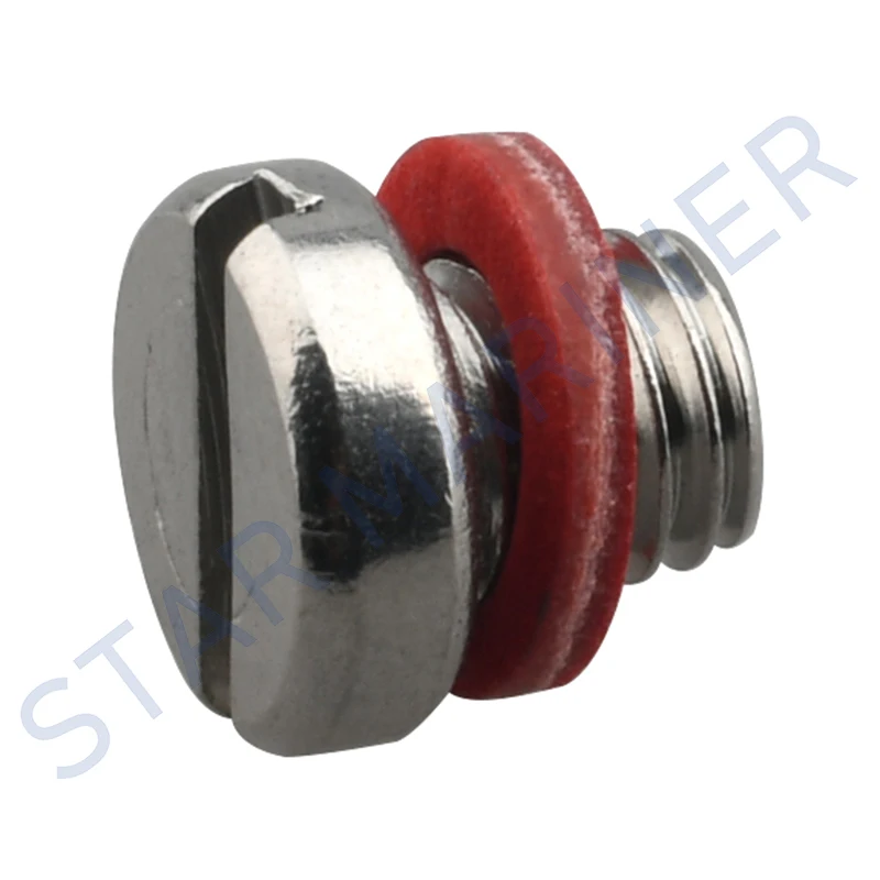 Boat Engine Parts Stainless Steel Plug Marine Screw 90340-08002-00 With Red Seal Gasket For Yamaha Outboard Motor 90340-08002
