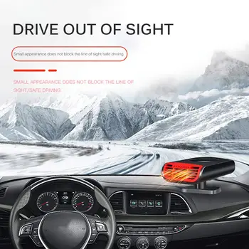 

2 In 1 Car Auto Heater Multifunctional 12V 500W Air Purifier Cooler Dryer Demister Defroster Hot Warm Fan Car Accessories