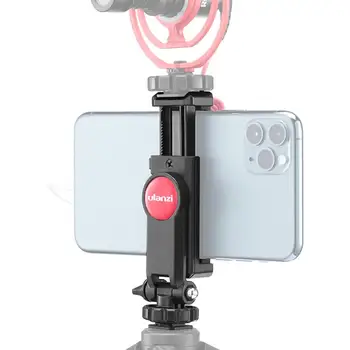 

Camera Phone Tripod Mount Tiltable Phone Clamp 360 Rotation Light Stand Microphone Video Recording