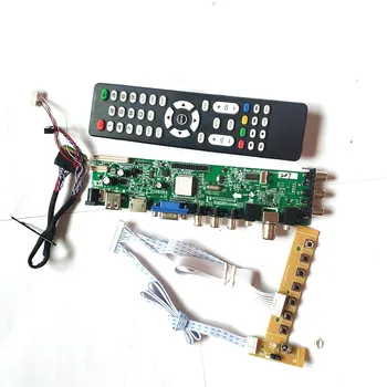 

Fit LP140WH2-TLB1/TLC1/TLD3/TLN1/TLN2 AV HDMI VGA USB DVB 1366*768 40pin LVDS upgrade 3663 TV digital screen LCD drive board Kit