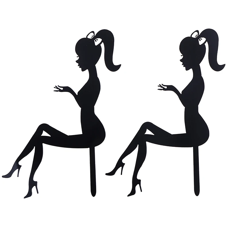 

1 Pcs Ins Style High Heels Lady Girl Cake Topper Flags Wedding Happy Birthday Cake Decorations Cupcake Topper Supplies