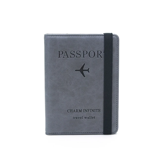 PU Leather Passport Wallet Case Holder RFID ID Credit Card Travel