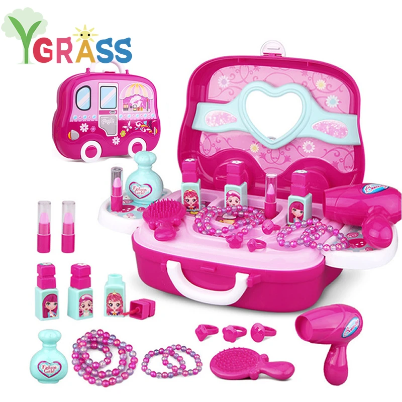 Kids Make up Toys For Girls Baby Cosmetics Games Princess Accessories