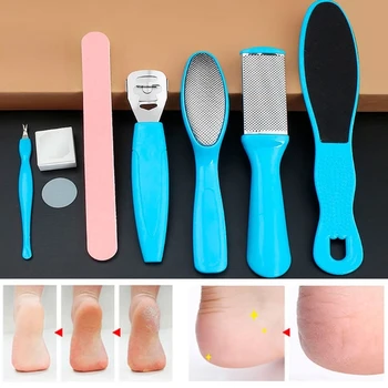 

8Pcs/Set Professional Pedicure Tools Exfoliating Prevent Dead Skin Manicure Set for Foot Skin Care