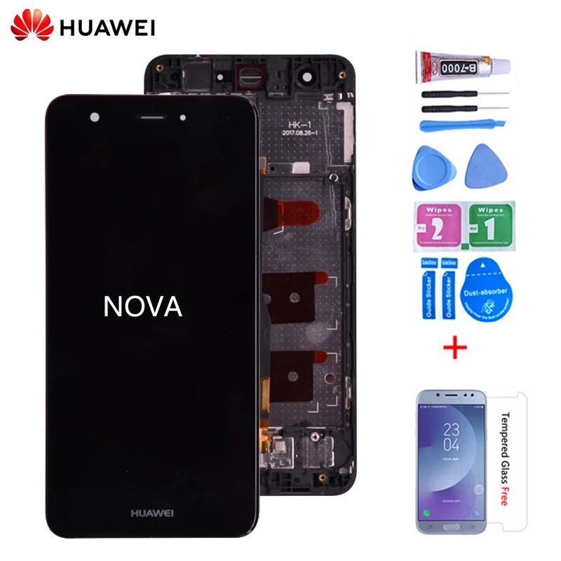 Для huawei Nova ЖК-дисплей Дисплей дигитайзер сенсорный экран Экран для huawei Nova ЖК-дисплей CAN-L01 CAN-L03 CAN-L11 L12 L13 с рамкой