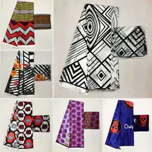 Натуральная шелковая ткань Африканская шелковая восковая шелковая шифоновая ткань 2+ 4 ярдов африканская ткань Дубай кружевная африканская восковая ткань для Пэчворк MA-01