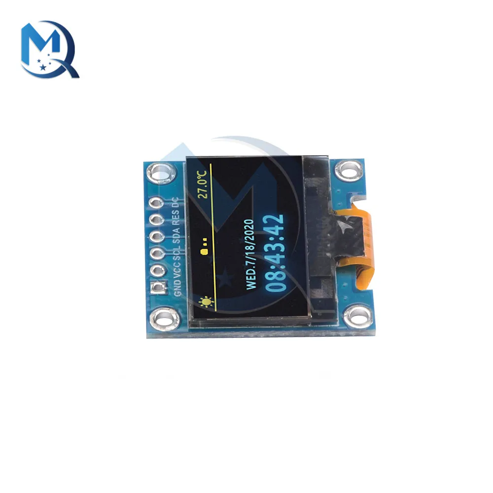 Display OLED da 0.96 pollici Moudlue 3.3-5V schermo OLED a 6 Pin 128X64 modulo di visualizzazione Driver LCD IIC/SPI SSD1315 - Image 3