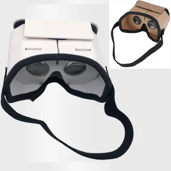 Lekki zamek Google tektura styl Virtual Reality VR okulary na 3 5 #8211 6 0 cala Smartphone szkło na telefon komórkowy tanie i dobre opinie DIDIHOU Podwójny SMARTPHONES CN (pochodzenie) Lornetka Z efektem imersji Spolaryzowane 3D Glasses VR Tylko okulary Pakiet 1