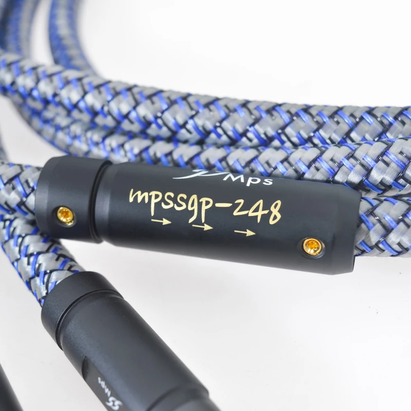 대만 MPS SGP-248R 99.99997% OCC 스퀘어 구리 + 은도금 OCC 스퀘어 구리 HIFI 오디오 앰프 RCA 신호 케이블