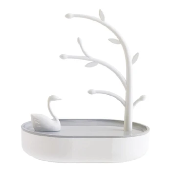 

High Quality Swan Lake Earrings Necklace Ring Pendant Bracelet Jewelry Display Stand Tray Tree Storage Jewelry Organizer Holder