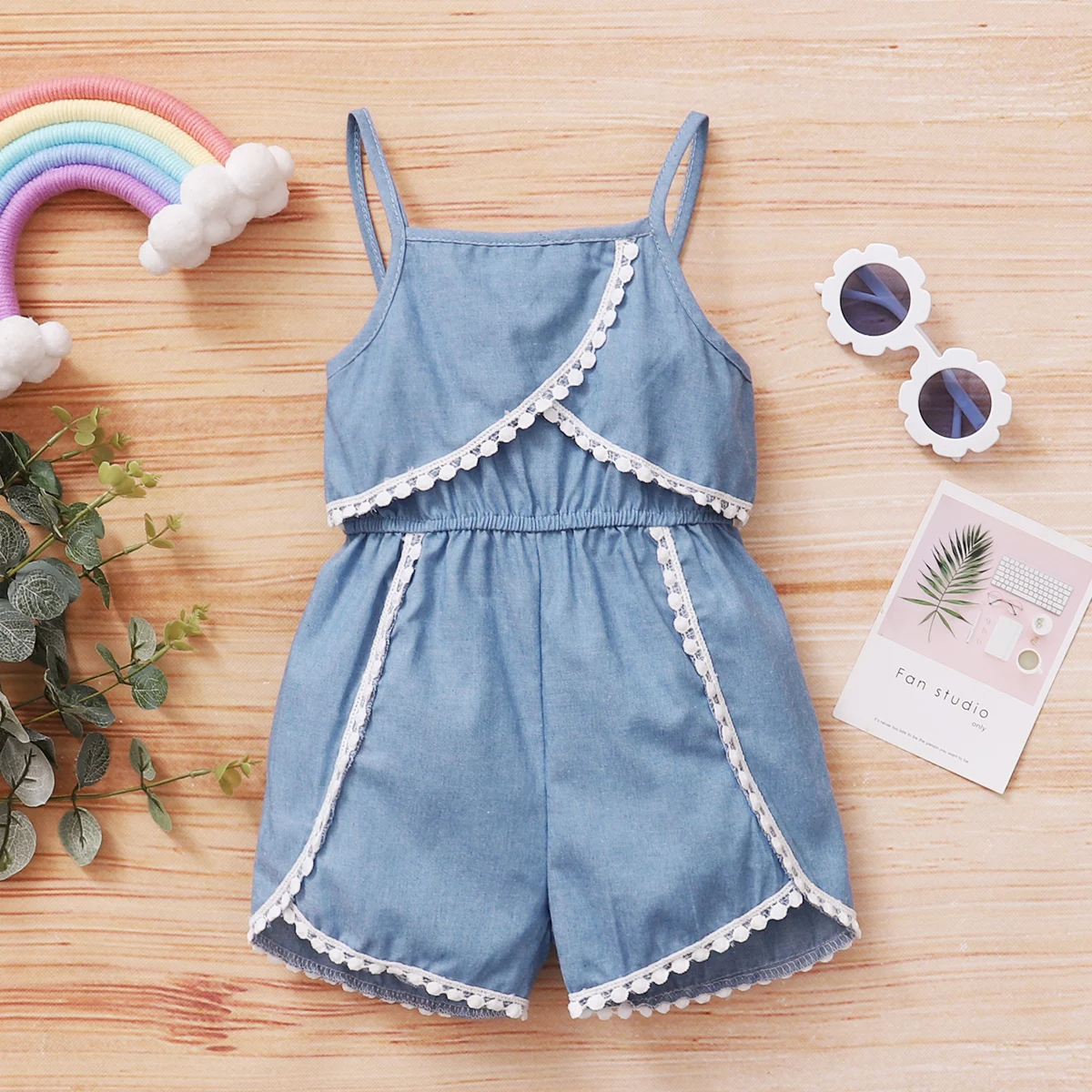 Summer Fall Kids Girl Romper Girls Sleeveless Spaghetti Strap Ruffle Tassel Playsuits One Piece Pants 1 5 Years Rompers Aliexpress