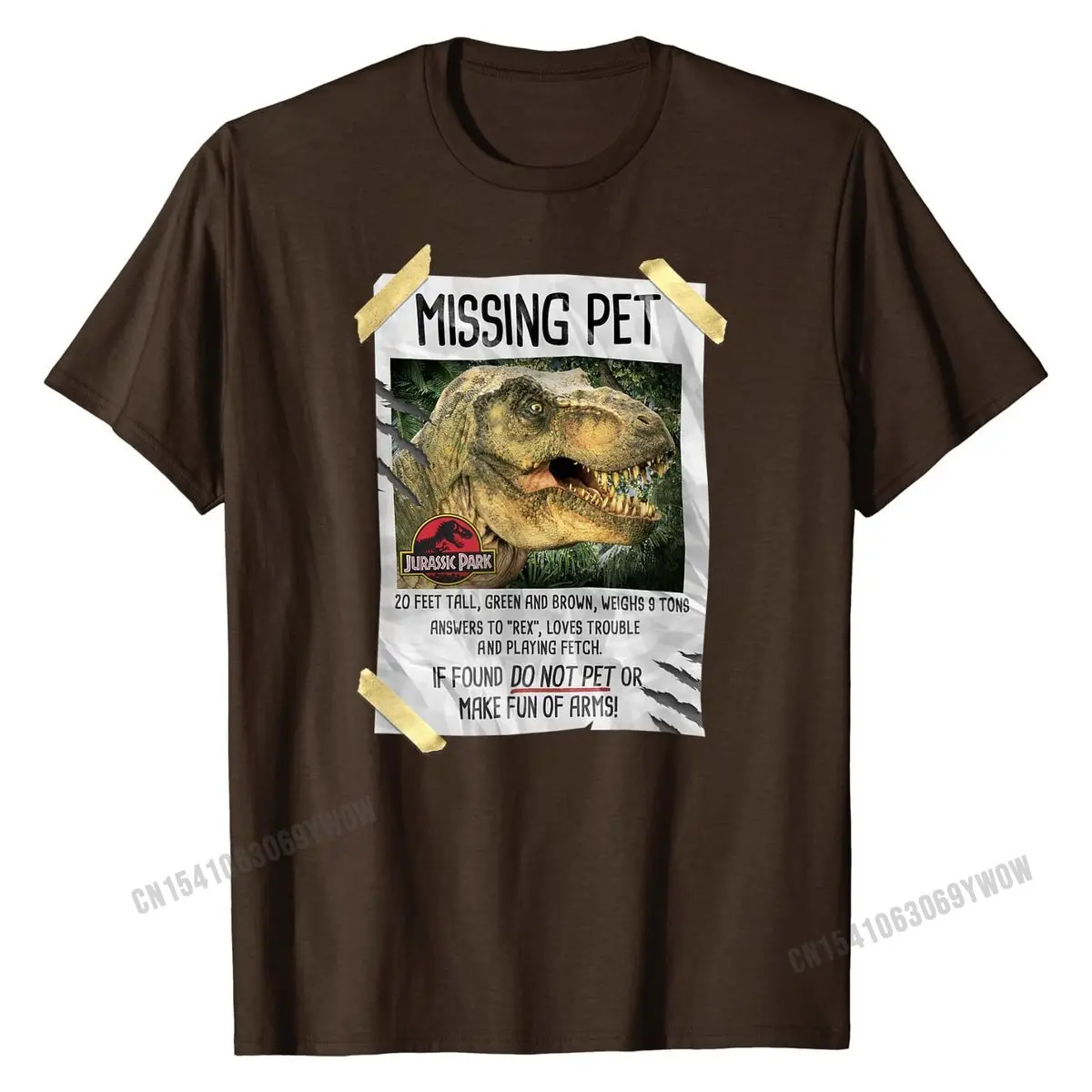 Jurassic Park Missing Pet T Rex Poster 