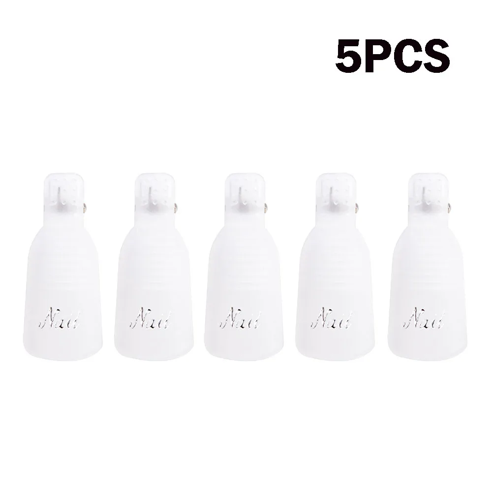white 5pcs 10 шт., инструмент для снятия лака для ногтей, инструмент для снятия лака для ногтей, УФ-Гель-лак для снятия лака, напальчники для ногтей, инструменты для маникюра - Color: white 5pcs
