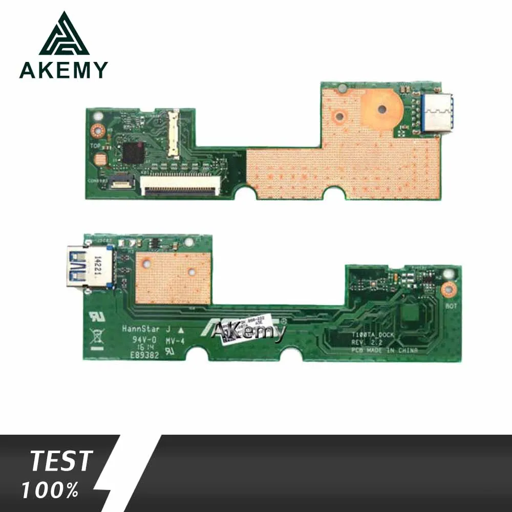 

Akemy Original Audio Digital Sound Card Jack Board For Asus T100TAF Z300C T100T USB Connector Port Board Without hard disk port