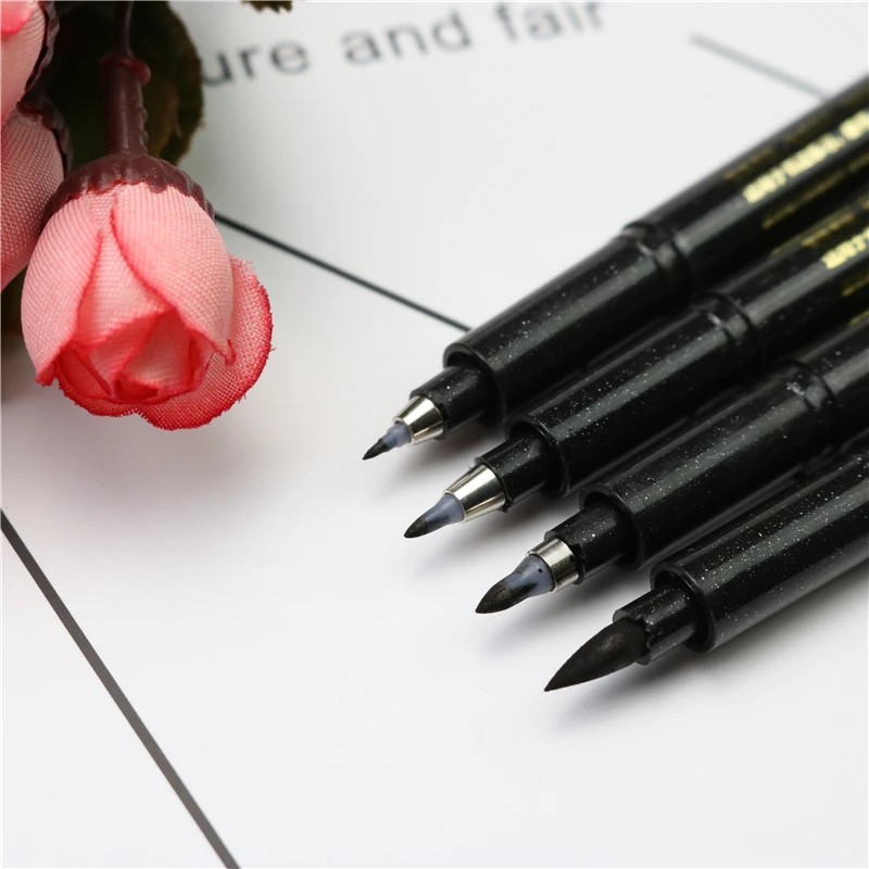 Large capacity brush pen With filled ink Calligraphy Pen Markers Art Writing Office School Supplies Stationery Studen