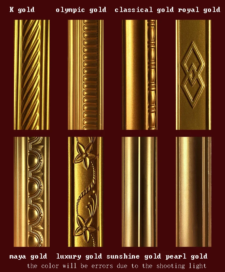 Water-based metallic paint 24K shiny gold leaf paint flashing bronzing gold exterior wall plaque pai