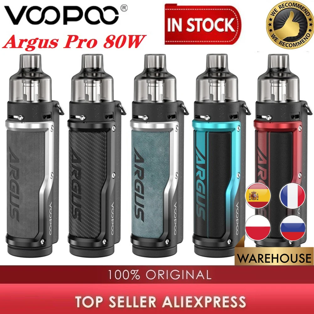 Горячая Распродажа оригинальный VOOPOO Argus Pro 80 Вт Pod Комплект с 3000 мА/ч Батарея &amp VM1 /