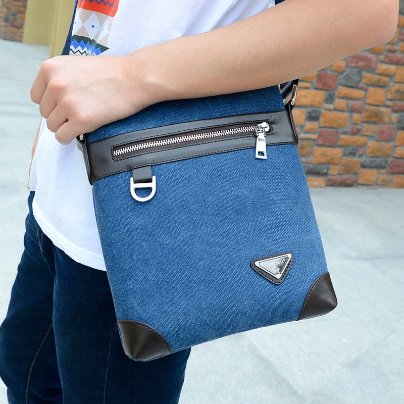 

2016 New Style Canvas Men Business Casual Men's Bag Briefcase Computer Bag Hand Oblique Shoulder Bag