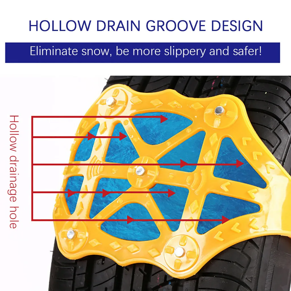 Универсальная зимняя грузовая машина легкая установка Снежная цепь шина Противоскользящий ремень безопасный и Secur утолщенные Нескользящие колеса Снежная цепь