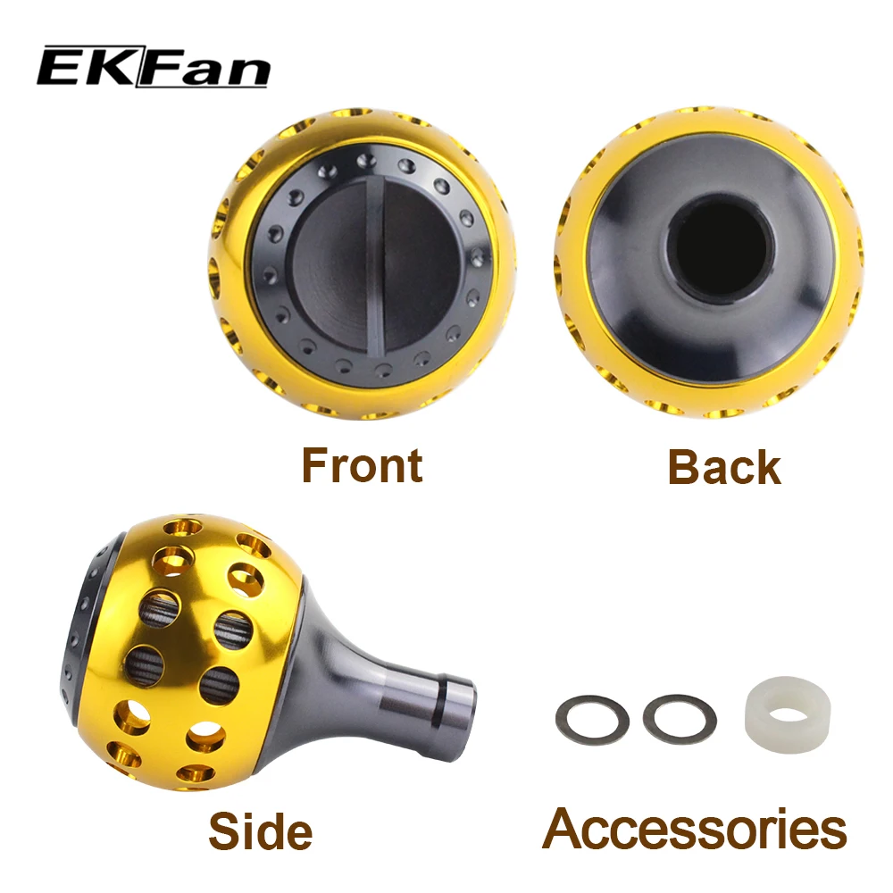 EKfan 5000-10000 Катушка для спиннинга снасти аксессуар круглый из алюминиевого сплава Рыболовная катушка ручки 1 шт