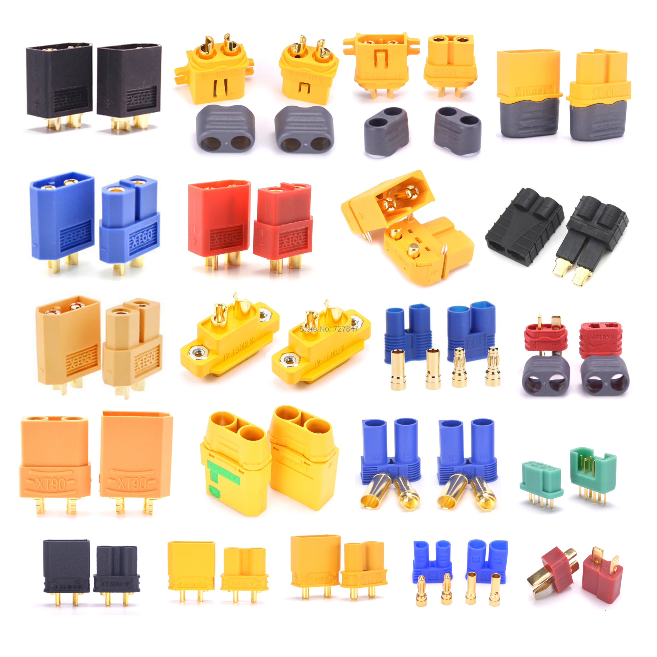 5 пара/лот XT30 XT30U XT30UPB / XT60 XT90 T разъем/MPX/EC2 EC3 EC5 Цилиндрический разъем штекер/гнездо