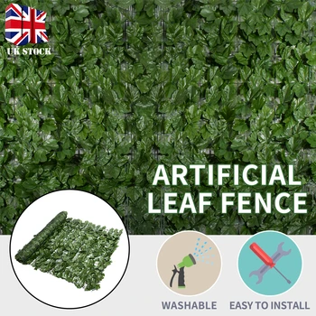 

New Artificial Leaf Screening Hedge Wall Cover Fake Leaves Plants Wall Fake Panel Backdrop Decoration Home Garden Decor Supplies