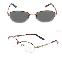 MINCL/фиолетовый женские солнцезащитные фотохромные прогрессивные многофокусные женские классические овальные винтажные очки uv400 FML