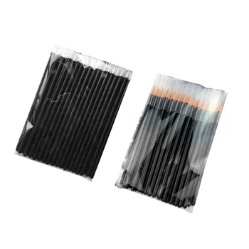 

100pcs Disposable MakeUp Eyeliner Brush Gloss Wands Applicator Make Up Must-Have Cosmetic Tools Professional Women Cosmetic