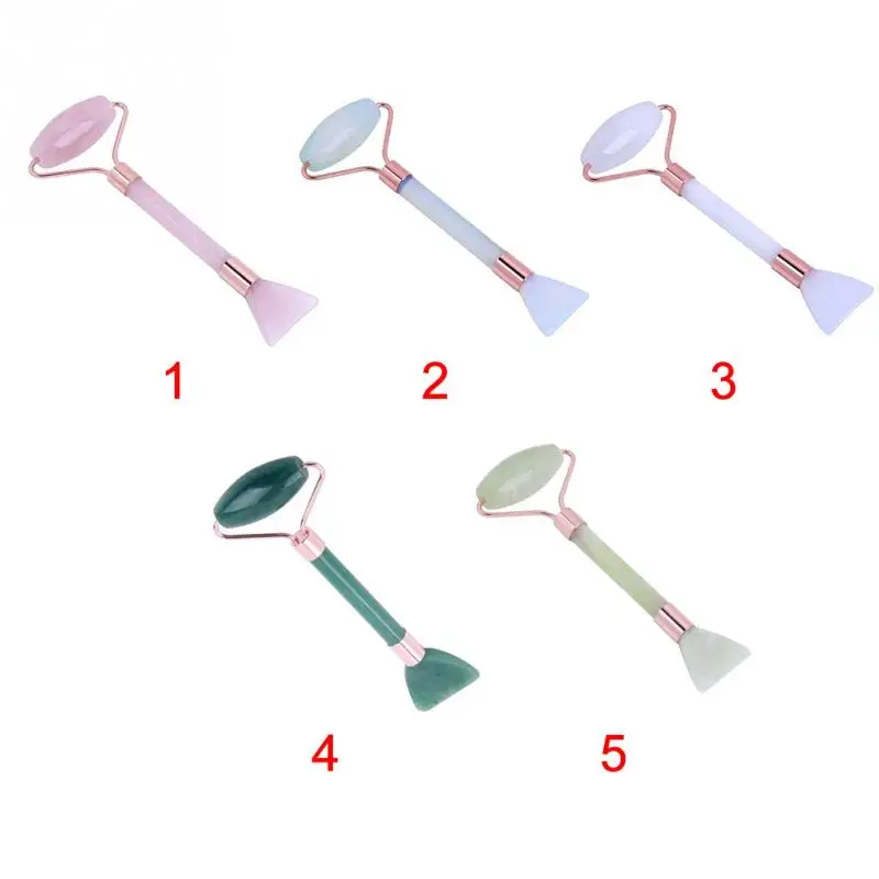 Skin Care Jade Face Roller Double Head Body Remove Wrinkles Lifting Eye Gift Massage Tool Slimming Gua Sha Spa Anti Aging
