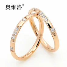 Orville Luo Cool Couple Ring Romantic Fashion Popular Couple Rings Carving Cross Titanium Steel Ring